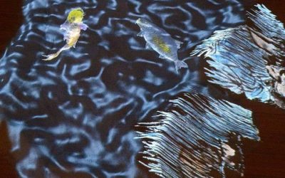 ContentImage-1358-283712-922866_10151432591597685_1815865333_n JinYu Mirage
video projection onto sand, 2013 collaboration with Chinese painter, Betrand Mao