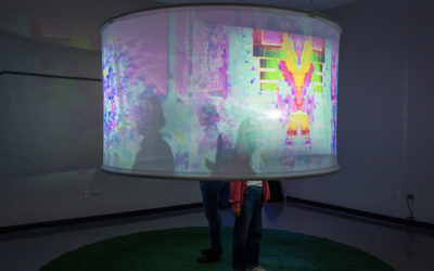 State of the DysUnion II
3-channel HD video projection onto custom screen, astroturf, soft sculpture; 8:30 minutes looped ; 2020